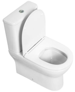 Чаша унизаза BelBagno Energia BB8134CPR/SC безободковый белый (крышка в комплекте)